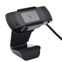 Camara Web Ghia 720p , Webcam Usb Ideal Para Equipos De Escritorio , Color Negro , Microfono 3.5mm