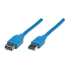Cable Usb 3.0 Extension De 2 Mts Manhattan Azul