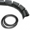 Manguera Espiral tipo Churro, Protector de Cables, Antinudos, 13mm Ancho, 10m