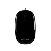 Mouse Alambrico Acteck-e, optico, usb, 1200 Dpi, color Negro, ac-928847