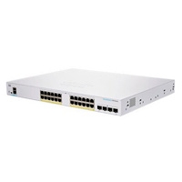 Switch Cisco Business Cbs, 24 Puertos 10, 100, 1000 Mbps, Administrable, 4 Puertos Sfp, Poe