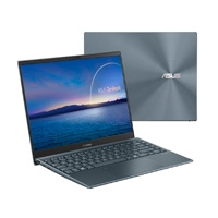 Portatil Laptop Asus Zenbook 13.3 Fhd, core I7 1165g7, 16gb, dd 512gb M.2 Nvme Ssd, usb 3.2, thunderbolt, bluetooth, webcam Hd Ir, grado Militar, numerpad, gris, win10 Home