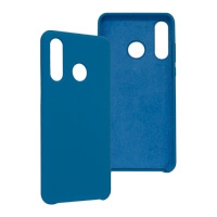 Funda Ghia De Silicon Color Azul Con Mica Para Huawei P30 Lite