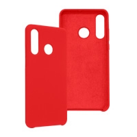 Funda Ghia De Silicon Color Rojo Con Mica Para Huawei P30 Lite