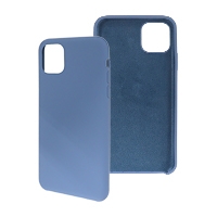 Funda Ghia De Silicon Color Azul Con Mica Para Iphone 11 Pro Max