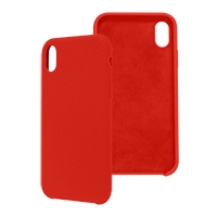 Funda Ghia De Silicon Color Rojo Con Mica Para Iphone Xr