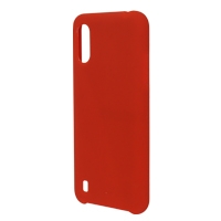 Funda Ghia De Silicon Color Rojo Con Mica Para Samsung A01