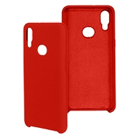 Funda Ghia De Silicon Color Rojo Con Mica Para Samsung A10s