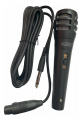 Micrófono dinámico unidireccional 600 Ohms, Negro, Cable de XLR a Plug 6.3mm, 3m