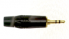 Plug 3.5mm Stereo Dorado, Metálico Negro