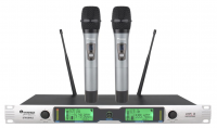Set de Micrófonos Inalámbricos Soundtrack Pro UHF Mano, Frecuencias Variables