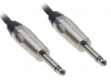 Cable de Audio de Plug 6.3mm a Plug 6.3mm Mono, PVC Flex, Cobre Trenzado - 3m