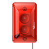 Alarma Sirena, Piezoeléctrica, de 120dB y Estrobo LED Rojo 12VDC