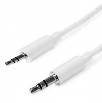 Cable de Audio Auxiliar de Plug 2.5mm estéreo a Plug 3.5mm estéreo 90cm Blanco