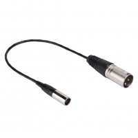 Cable de Audio de Plug Mini XLR a Plug XLR 30cm, Convertidor de Audio SLR