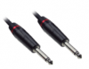Cable de Audio de Plug 6.3mm a Plug 6.3mm Mono, PVC Flex, Cobre Trenzado - 6m