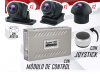 Sistema de Video 360º con 4 cámarasy módulo de control, Visión Nocturna, Compatible con Pantallas