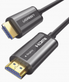 Cable HDMI 2.0 de Fibra Óptica 4K@60Hz, Fibra de 4 núcleos y Cobre estañado de 7 núcleos, 18Gbps, 3D, HDR, Premium 50m