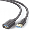Extensión USB 3.0 Cable Hembra a Macho Tipo A, Hasta 5Gbps, Ultra Durabilidad, Núcleo de Cobre, Blindaje Interior - 1m