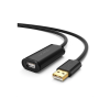Extensión USB 2.0 Activa, Cable Hembra a Macho Tipo A, Hasta 480Mbps - 5m