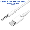 Cable Auxiliar Tipo C a Audio Estéreo 3.5mm para Audífono Coche Celulares Auriculares.